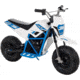 Huffy CR8-R Battery Operated Ride On Minibike, White/Blue, 33in, 17201