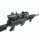 Hi-Lux Optics CMR Illuminated Tactical Rifle Scope, 1-4x24mm, 30mm Tube, Second Focal Plane, Illuminated 122 Grain 7.62X39R Green BDC Reticle, Black, CMR-AK762