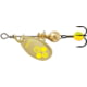Mepps Aglia-e In-Line Spinner, 1/12 oz, Treble Hook w/Egg Gold Hot Chartreuse, BE0 GHC