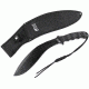 MTech Tactical Machete,10.25in,Black 440C Stainless Blade,Black Textured, Fingergroove G-10 Handle MTX8093BK