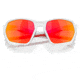 Oakley OO9019A Plazma A Sunglasses - Mens, Polished White Frame, Prizm Ruby Lens, Asian Fit, 59, OO9019A-901906-59