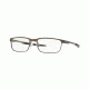 Oakley Steel Plate OX3222 Eyeglass Frames 322205-52 - Pewter Frame, Clear Lenses