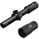 Burris MTAC 1-4x24 mm Rifle Scope, 30 mm Tube, Second Focal Plane, Black, Matte, Red Ballistic Plex CQ Reticle, MOA Adjustment, w/ TRYBE Optics Enhancer, 200437-KIT1