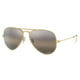 Ray-Ban Aviator Large Metal RB3025 Sunglasses, Legend Gold Frame, Silver/Grey Chromance Lens, Polarized, 58, RB3025-9196G3-58