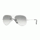 Ray-Ban Aviator Large Metal Sunglasses RB3025 003/32-62 - Silver Frame, Crystal Grey Gradient Lenses