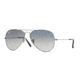 Ray-Ban Aviator Large Metal Sunglasses RB3025 004/78-6214 - Gunmetal Crystal Polarized Blue Grad.gray