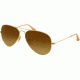Ray-Ban Aviator Large Metal Sunglasses RB3025 112/85-5814 - Matte Gold Frame, Brown Gradient Lenses