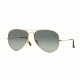 Ray-Ban Aviator Large Metal Sunglasses RB3025 181/71-58 - Gold Frame, Light Grey Gradient Dark Grey Lenses