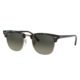 Ray-Ban RB3016 Clubmaster Sunglasses, Spotted Grey/Green Frame, Grey Gradient Dark Lenses, RB3016 125571-49