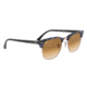 Ray-Ban Clubmaster Sunglasses RB3016 125651-49 - Spotted Brown/Blue Frame, Clear Gradient Brown Lenses