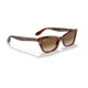 Ray-Ban Lady Burbank RB2299 Sunglasses, Clear Gradient Brown Lenses, Striped Havana, 52, RB2299-954-51-52