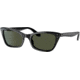 Ray-Ban Lady Burbank RB2299 Sunglasses, Green Lenses, Black, 52, RB2299-901-31-52