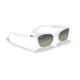 Ray-Ban Lady Burbank RB2299 Sunglasses, Green Vintage Lenses, White, 52, RB2299-975-BH-52