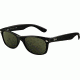 Ray-Ban New Wayfarer Sunglasses, 52mm, Black Frame, Green Crystal Lens 901-5218