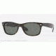 Ray-Ban Wayfarer RB2132 Sunglasses 902/58-58 - Tortoise Frame, Crystal Green Polarized Lenses