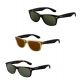 Ray-Ban RB2132 New Wayfarer Sunglasses, Rubber Black Frame, Grey Mirror Blue Lenses, 622/17-55