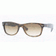 Ray-Ban New Wayfarer Sunglasses, Shiny Avana Frame, Brown Gradient #710-51-5218