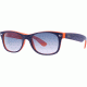 Ray-Ban New Wayfarer Sunglasses RB2132 789/3F-5218 - Top Blue-orange Crystal Gradient Light Blue