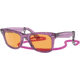 Ray-Ban Original Wayfarer RB2140 Sunglasses, Transparent Violet, Orange Lenses, 50, RB2140-661313-50