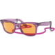 Ray-Ban RB2140 Original Wayfarer Sunglasses, Transparent Violet Frame, Orange Lens, 50, RB2140-661313-50