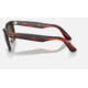 Ray-Ban Original Wayfarer Sunglasses, Striped Red Frame, Brown Gradient Lens, Bio-Acetate, 50, RB2140-136285-50