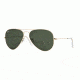 Ray-Ban RB 3025 Sunglasses, Arista Frame / Crystal Green 58 mm Lenses, L0205-5814