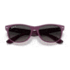 Ray-Ban RB2132 New Wayfarer Sunglasses, Matte Violet On Transparent Violet Frame, Grey Gradient Lens, Polarized, 52, RB2132-6606M3-52