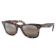 Ray-Ban RB2140 Original Wayfarer Sunglasses, Pink Havana Frame, Silver/Grey Chromance Lens, Polarized, Asian Fit, 52, RB2140F-1334G3-52