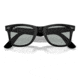 Ray-Ban RB2140 Wayfarer Sunglasses, Matte Black Frame, Light Grey Lens, Asian Fit, 52, RB2140F-601SR5-52