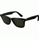 Ray-Ban RB2140F Sunglasses 901-52 - Black Frame, Crystal Green Lenses