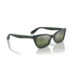 Ray-Ban RB2299 Lady Burbank Sunglasses - Womens, Green Frame, Dark Green Grad Mirror Polarized Lens, 55, RB2299-6659G4-55