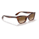 Ray-Ban RB2299 Lady Burbank Sunglasses - Womens, Striped Havana Frame, Clear Gradient Brown Lens, 55, RB2299-954-51-55