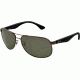 Ray-Ban RB3502 Sunglasses 004/58-6114 - Gunmetal Frame, Crystal Green Lenses