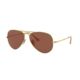 Ray-Ban RB3689 Aviator Sunglasses - Men's, Gold, Purple Classic Lens, RB3689-9064AF-62