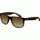 Ray-Ban RB4165 Sunglasses 854/7Z-55 - Rubber Brown On Grey