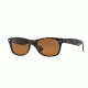 Ray-Ban Wayfarer RB2132 Sunglasses 710-58 - Light Havana Frame, Crystal Brown Lenses
