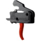 RISE Armament Rave 140 Drop-In Trigger w/ Anti Walk Pins, Curved, 3.5lb Pull Weight, Black/Red, T017-RED