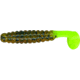 Slider Crappie Panfish Grub, 18, 1.5in, Pumpkin/Chartreuse, CSGF17