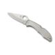 Spyderco Delica 4 Pocket Folding Knife, 2.88 in, VG-10 Plain Blade, Steel Handle, C11P