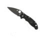 Spyderco Manix 2 Lightweight Black Blade Plain Edge Folding Knife, Black C101PBBK2