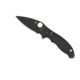 Spyderco Manix 2 Black Folding Knife, G-10 Handle, Black Blade, FE Blade C101GPBBK2
