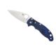 Spyderco Manix 2 Folding Knife, Translucent FRCP Handle, BD-1 Fine Edge Blade, Blue Handle C101PBL2