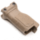 Strike Industries Angled Vertical Grip with Cable Management for 1913 Picatinny Rail, FDE, Long, SI-AR-CMAG-RAIL-L-FDE