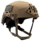 Team Wendy EXFIL Rail 3.0 Ballistic Helmet, LED Left Eye Dominant Retention, Coyote Brown, 2XL, 73-R3-32S-E32-L