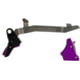 Timney Triggers Alpha Competition Trigger, Glock 17/19/22/23/26/27/31/32/33/34/35 Gen 3-4, Purple, Alpha Glock 3-4 - Purple
