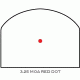 Trijicon RM01 RMR Type 2 LED Red Dot Sight, 3.25 MOA Red Dot, RM33 Mount, Matte, Black, RM01-C-700601