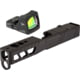 Trijicon RM01 RMR Type 2 LED 3.25 MOA Red Dot Sight, Black and TRYBE Defense Pistol Slide, Glock 19, Gen 4, RMR Cut, Version 2, Black Cerakote