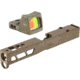 Trijicon RM01 RMR Type 2 LED 3.25 MOA Red Dot Sight, Flat Dark Earth and TRYBE Defense Pistol Slide, Glock 17, Gen 5, RMR Cut, Version 2, FDE Cerakote
