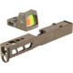Trijicon RM01 RMR Type 2 LED 3.25 MOA Red Dot Sight, Flat Dark Earth and TRYBE Defense Pistol Slide, Glock 19, Gen 5, RMR Cut, Version 2, FDE Cerakote