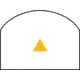 Trijicon RMR Dual Illuminated Reflex Sight, 12.9 MOA Amber Triangle, RM33 Mount, Black, 700054